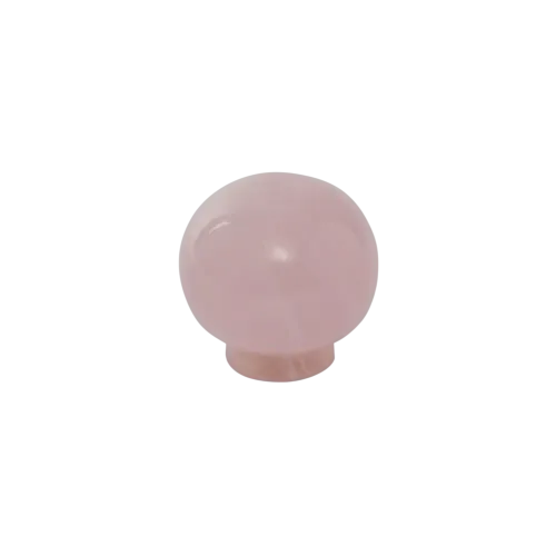 Bouton de meuble BOULE Quartz Rose