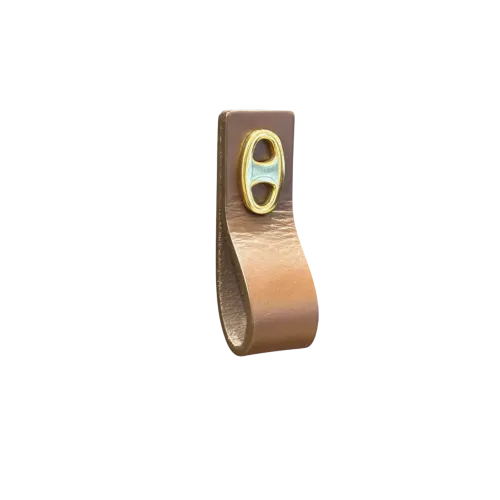 Leather pull tab Marina plain